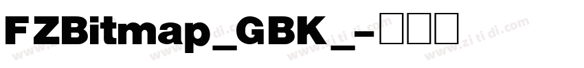 FZBitmap_GBK_字体转换