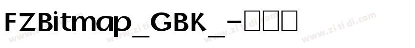 FZBitmap_GBK_字体转换