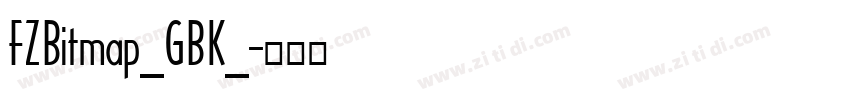 FZBitmap_GBK_字体转换