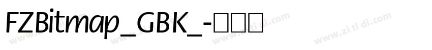 FZBitmap_GBK_字体转换