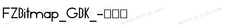 FZBitmap_GBK_字体转换