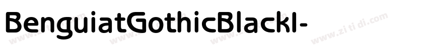BenguiatGothicBlackI字体转换