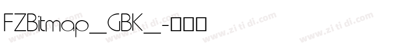FZBitmap_GBK_字体转换