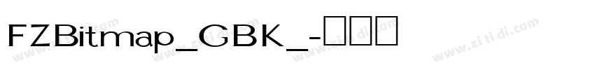 FZBitmap_GBK_字体转换