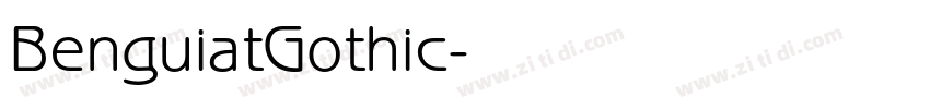 BenguiatGothic字体转换