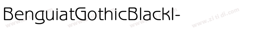 BenguiatGothicBlackI字体转换