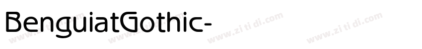 BenguiatGothic字体转换