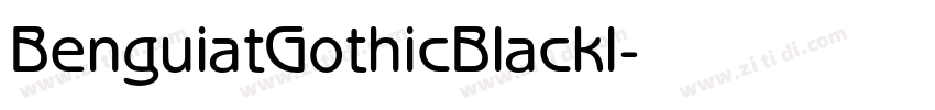 BenguiatGothicBlackI字体转换
