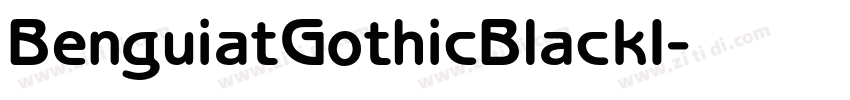 BenguiatGothicBlackI字体转换