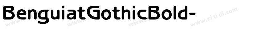 BenguiatGothicBold字体转换