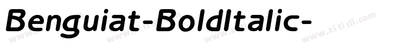 Benguiat-BoldItalic字体转换