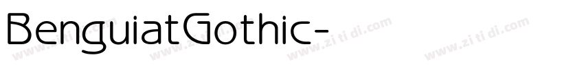 BenguiatGothic字体转换