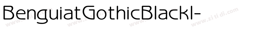 BenguiatGothicBlackI字体转换