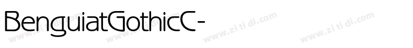 BenguiatGothicC字体转换