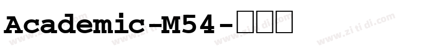 Academic-M54字体转换