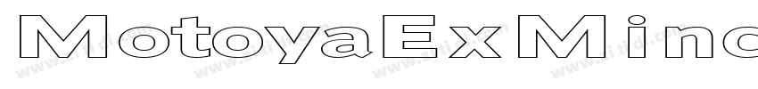 MotoyaExMinchoW55字体转换