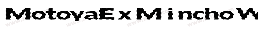 MotoyaExMinchoW55字体转换