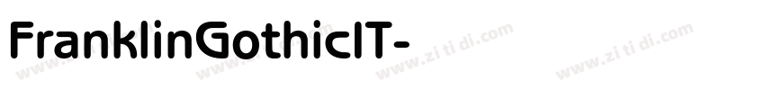FranklinGothicIT字体转换