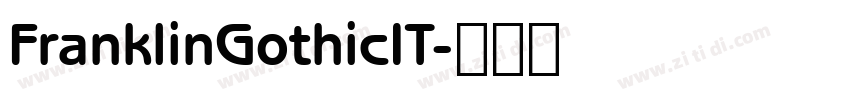 FranklinGothicIT字体转换