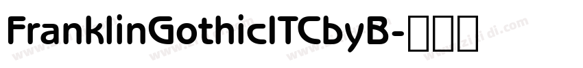 FranklinGothicITCbyB字体转换