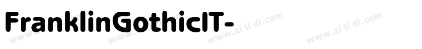 FranklinGothicIT字体转换
