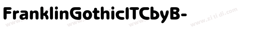 FranklinGothicITCbyB字体转换