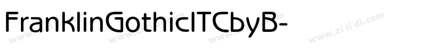 FranklinGothicITCbyB字体转换