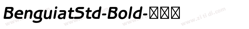 BenguiatStd-Bold字体转换