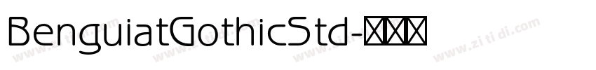 BenguiatGothicStd字体转换