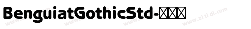 BenguiatGothicStd字体转换
