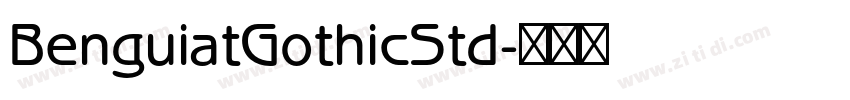 BenguiatGothicStd字体转换