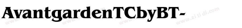 AvantgardenTCbyBT字体转换