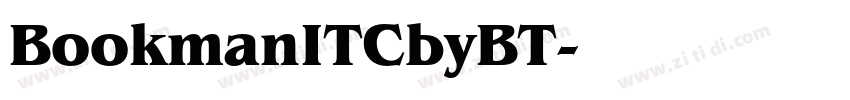 BookmanITCbyBT字体转换