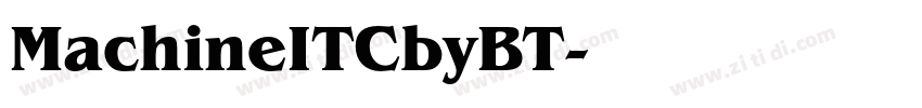 MachineITCbyBT字体转换
