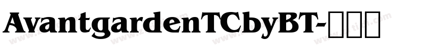 AvantgardenTCbyBT字体转换