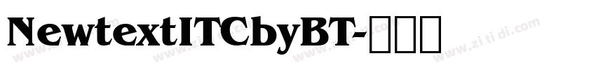 NewtextITCbyBT字体转换