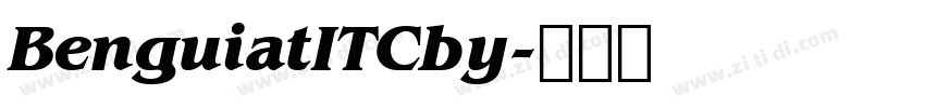BenguiatITCby字体转换
