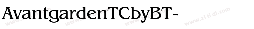 AvantgardenTCbyBT字体转换