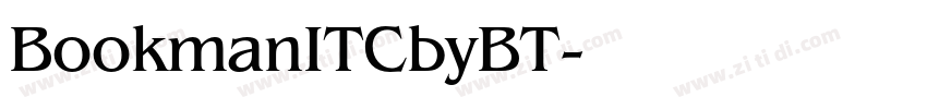 BookmanITCbyBT字体转换