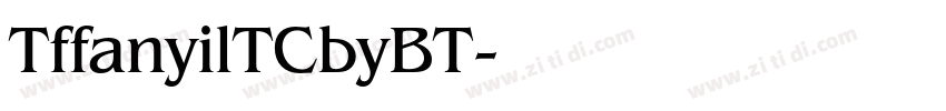 TffanyilTCbyBT字体转换