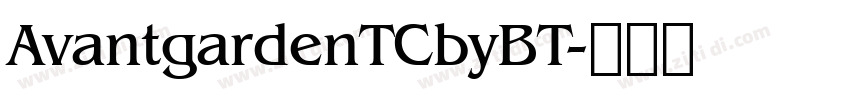 AvantgardenTCbyBT字体转换