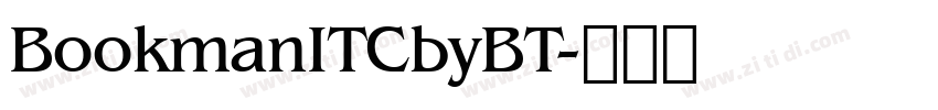 BookmanITCbyBT字体转换