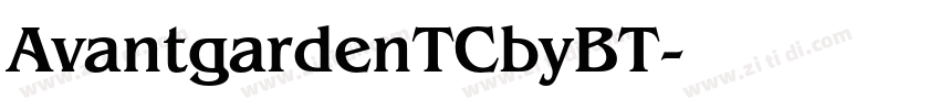 AvantgardenTCbyBT字体转换