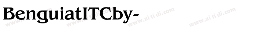 BenguiatITCby字体转换