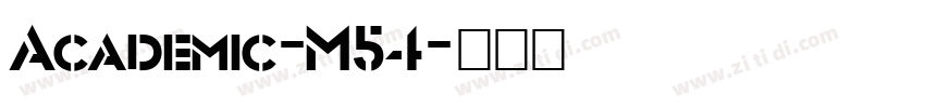 Academic-M54字体转换