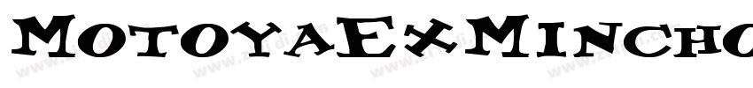 MotoyaExMinchoW55字体转换