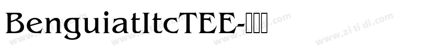 BenguiatItcTEE字体转换