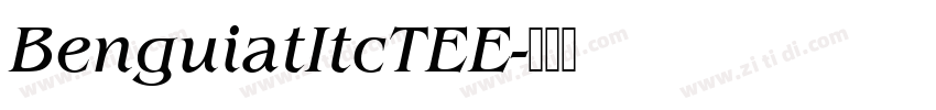 BenguiatItcTEE字体转换