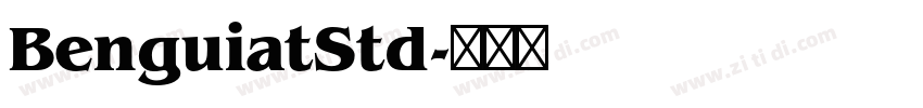 BenguiatStd字体转换