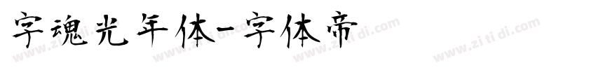 字魂光年体字体转换